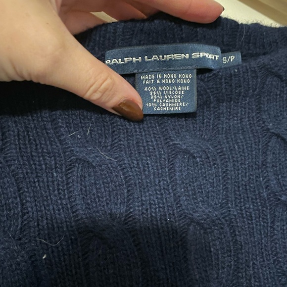 Navy Ralph Lauren Knit Sweater - Picture 2 of 3